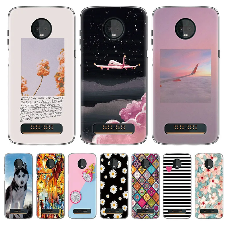 Case for Motorola Moto Z3 Play funda Silicone tpu Back Cover Phone Cases For Z 3 moto 6.01 inch coque bumper | Мобильные телефоны и