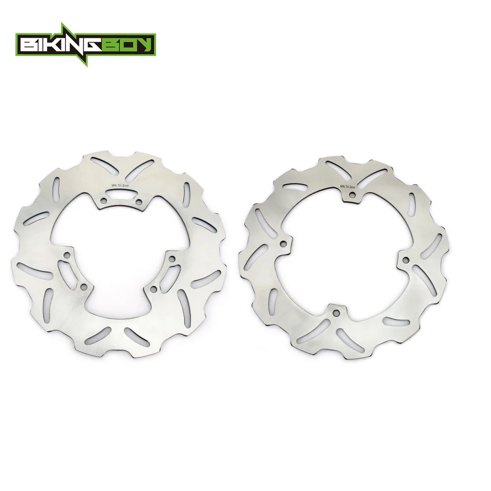 BIKINGBOY Передние Задние тормозные диски Диски роторы для Honda CRF 250 450X2004- CRF 250 450 R 2004- CR 125 250 R E 2002-2008
