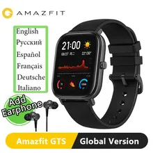 Глобальная версия, Xiaomi Huami Amazfit GTS, умные часы, gps, умные часы, 5 АТМ, водонепроницаемые, для здоровья, сердечного ритма, AMOLED, 12 видов спорта