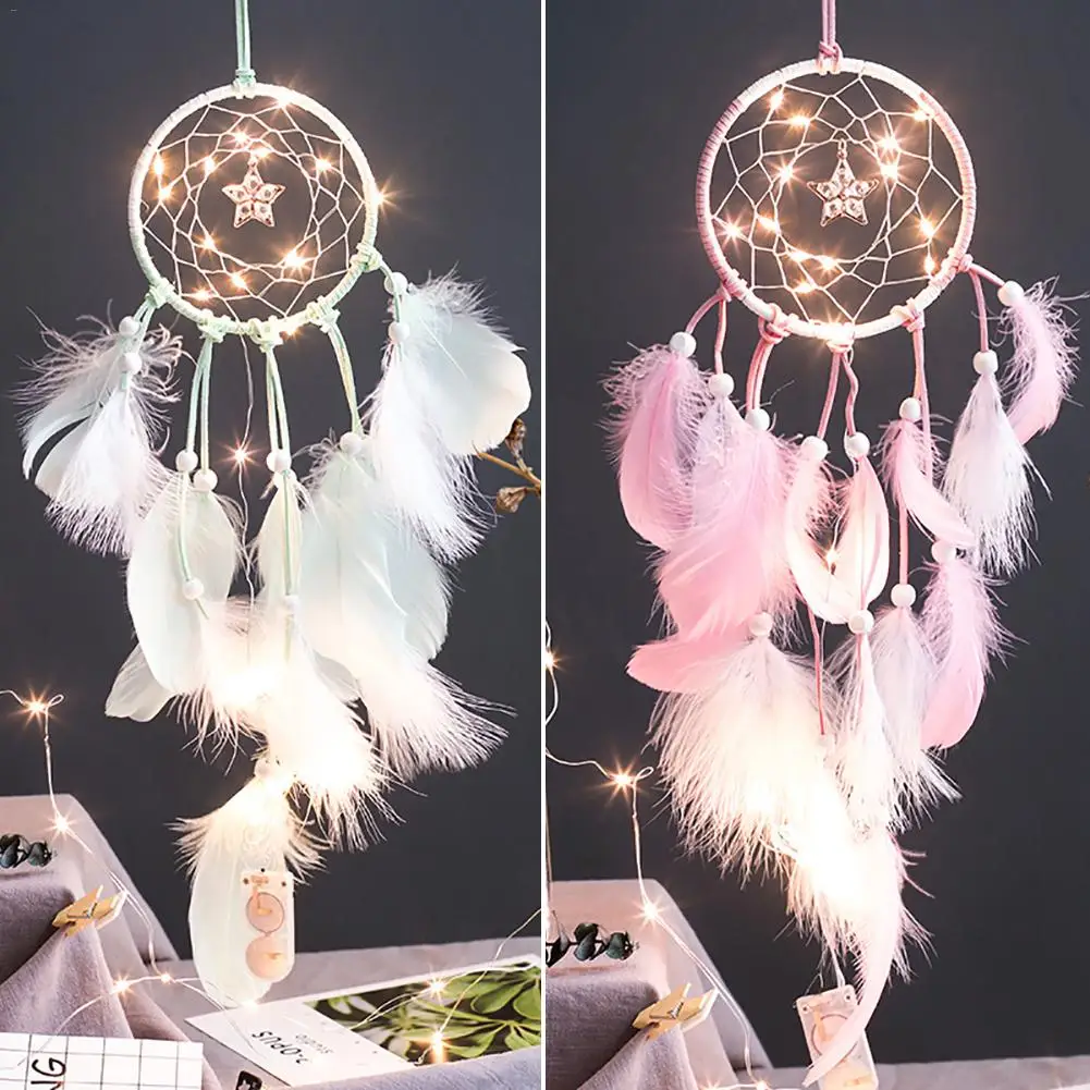 Catching Lights Dream Catcher Bedroom Decor Wind Chimes & Hanging Decorations Aliexpress