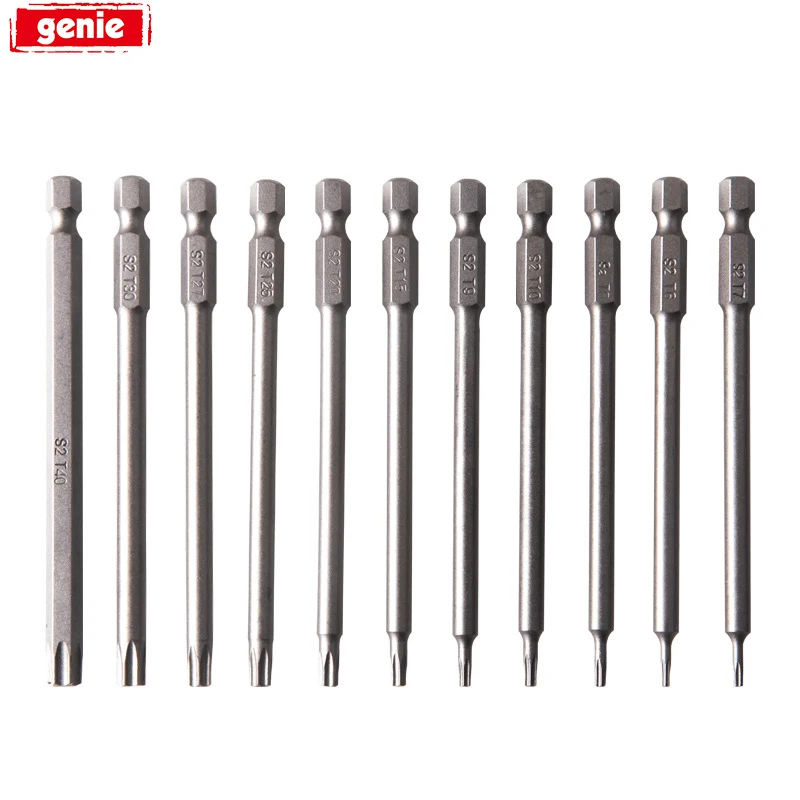

11pcs 100mm Alloy Steel Screwdriver Bits Straight Cross Head S2 Slotted Phillips Screwdriver Set