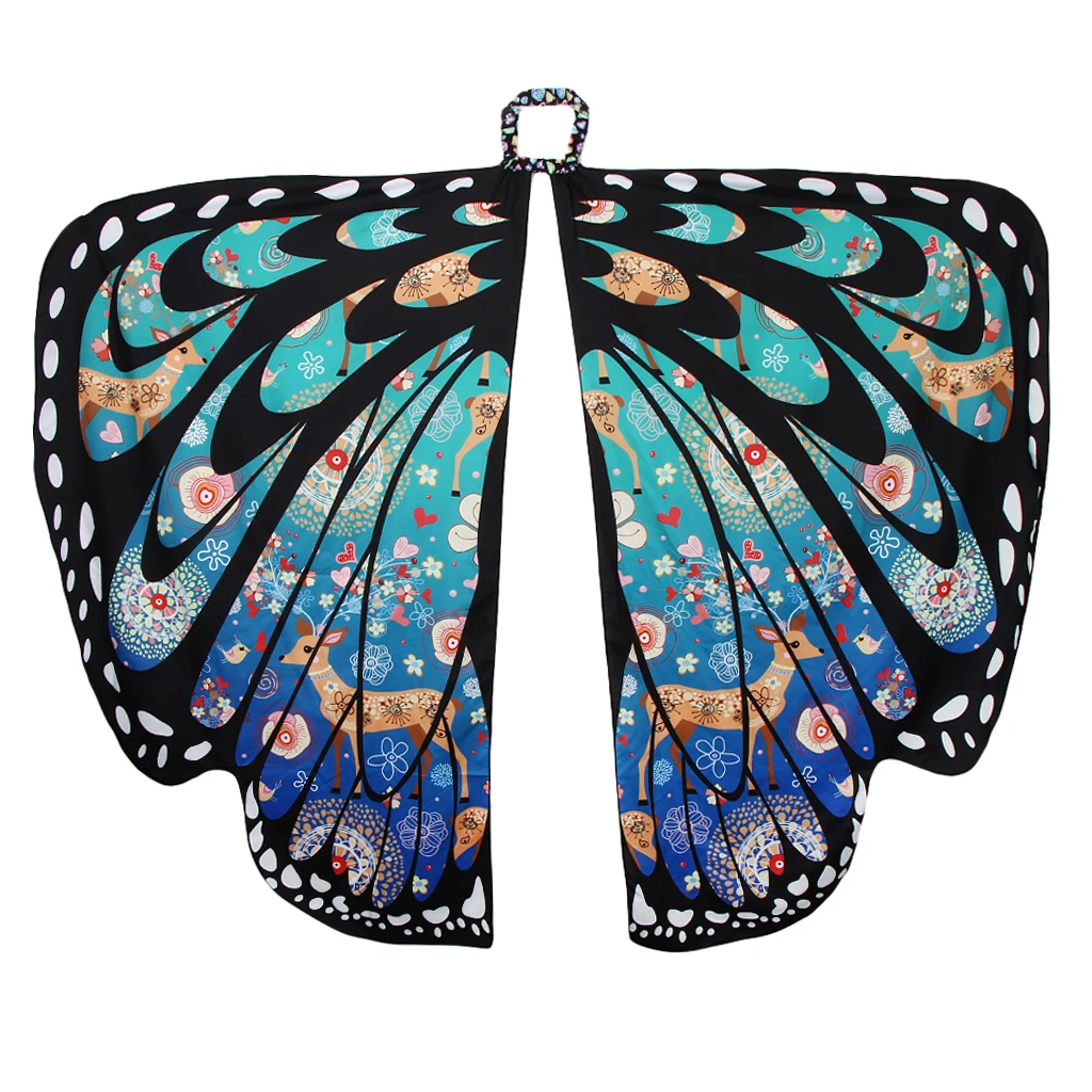 Girl Kid Butterfly Wings Shawl Scarf Dance Costume Christmas Decoration