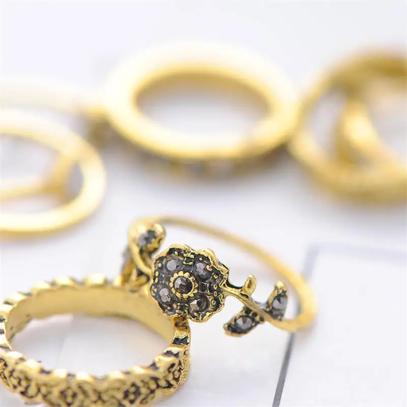 ECHUSN 2020 модные ювелирные изделия розовое кольцо anillos mujer золотого цвета аксессуары