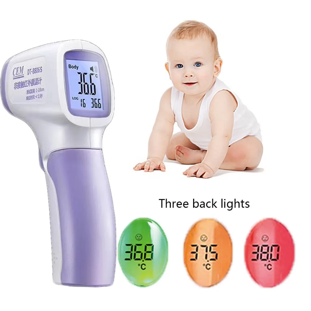 

Infrared Forehead Thermometer best baby thermometer LCD Digital Termometro Non-contact Body Temperature Measure Device Hot