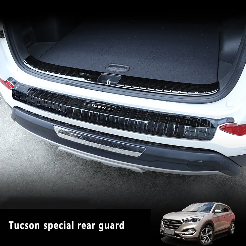 Новинка задние накладки из нержавеющей стали Tucson для Hyundai 15 19 дюймов|Обивка