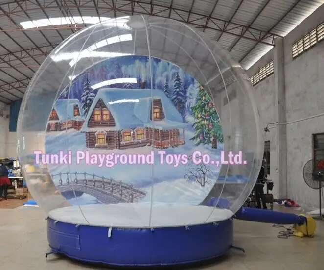 

3 meters Party event inflatable human size bubble snow ball tent