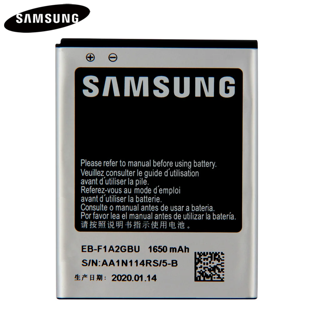 100% Оригинальный аккумулятор телефона EB F1A2GBU для Samsung I9100 I9108 I9103 I777 I9050 B9062