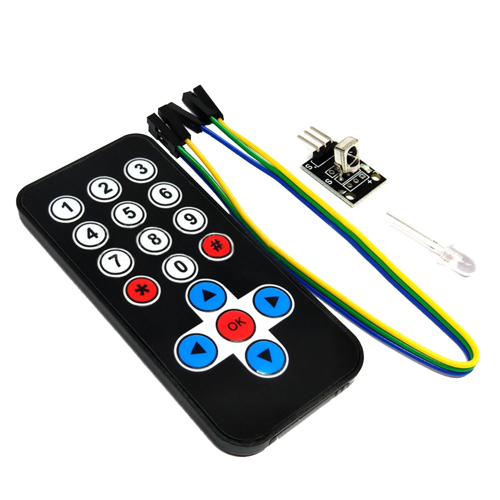 

Infrared Wireless Remote Control Kit 4 Piece Set New Infrared Module Kits For Arduino