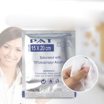

30/100pcs Wet Wipes Alcohol Prep Swap Pad Wet Wipe Disposable Skin Clean Jewelry Care Cleaning For Antiseptic Mobile Disinfect