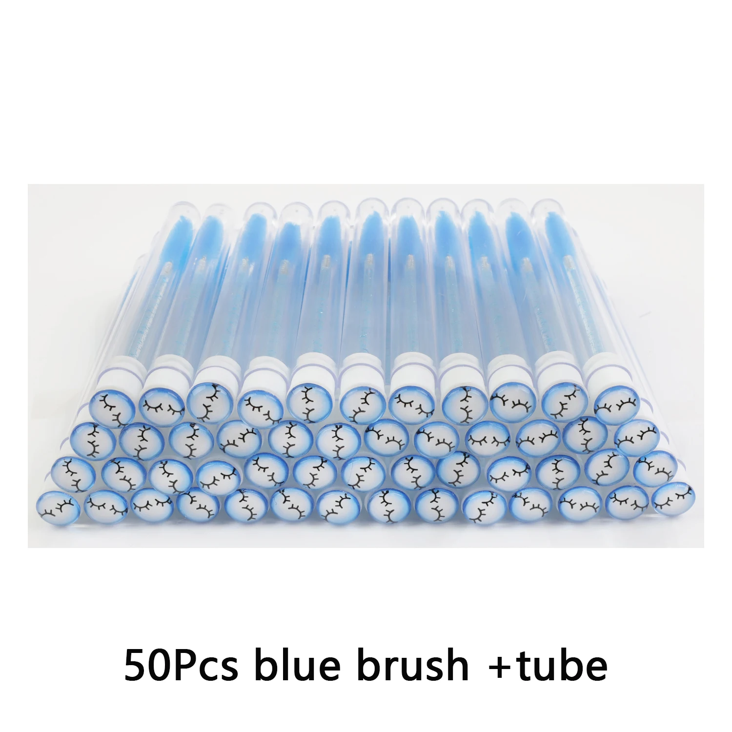 Tdance 50pcs Kristall Make-up Pinsel Werkzeug hinzufügen Tube Set kosmetische Mischung Schönheit falsche Wimpern Verlängerung wieder verwendbare Make-up Pinsel – Detail 5