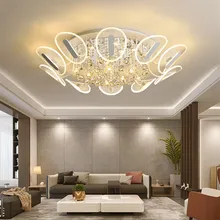 

Family Living Room Crystal Chandelier Luxury Bedroom Light Creative Nordic Lamp for Corridor Study Balcony Hotel Lobby 74W 49W