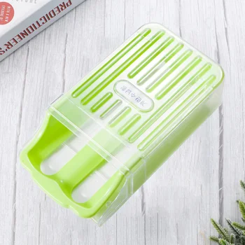 

Plastic Refrigerator Egg Storage Box Drawer Type Egg Dispenser Kitchen Egg Container for Home (Random Color)