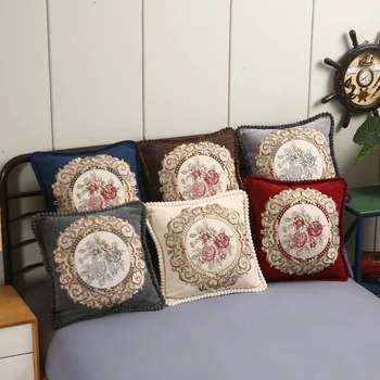 

Decorative Cushion Covers Pillowcase Luxury Classic Euorpe Style Home Sofa Cushion Cover Cases Car Pillow Cover Throw Pillow cas