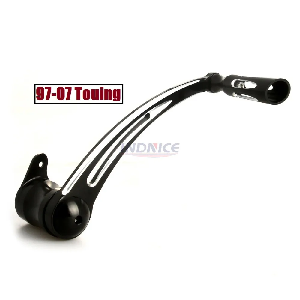 Черный глубокий cnc cut тормозные рычаги для harley touring FL softail 97-19