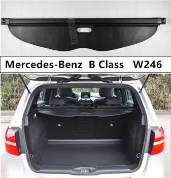

For Rear Trunk Cargo Cover For Mercedes-Benz B Class W246 B180 B200 2015 2016 2017 2018 High Qualit Security Shield Auto Accesso