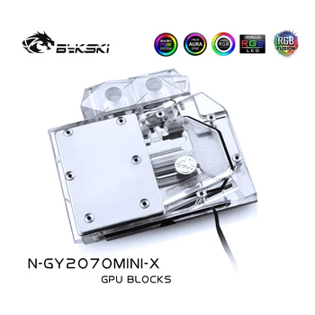 

Bykski Water Block use for GALAX GeForce RTX 2070/2060 mini /2060Super/1660Ti / Full Cover Copper Radiator Block/A-RGB/RGB