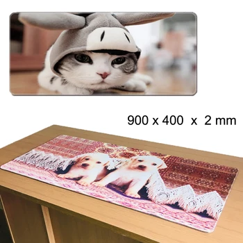 

Cute Cat Dog Mouse Pad Anti-slip PC Computer Gaming Natural Rubber Mousepad Gamer Mouse Mat For Laptop Mouse Speed Keyboard Mice