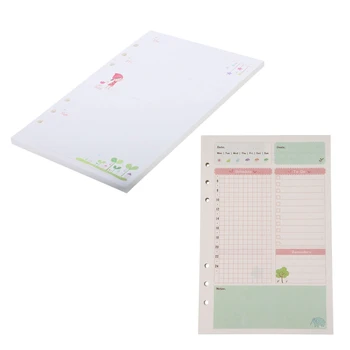 

2 Pcs A5 Cute Colorful Diary Refills Spiral Notebook Replace Color Core Loose Leaf Stationery Gift School Planner Ring Binder Pa