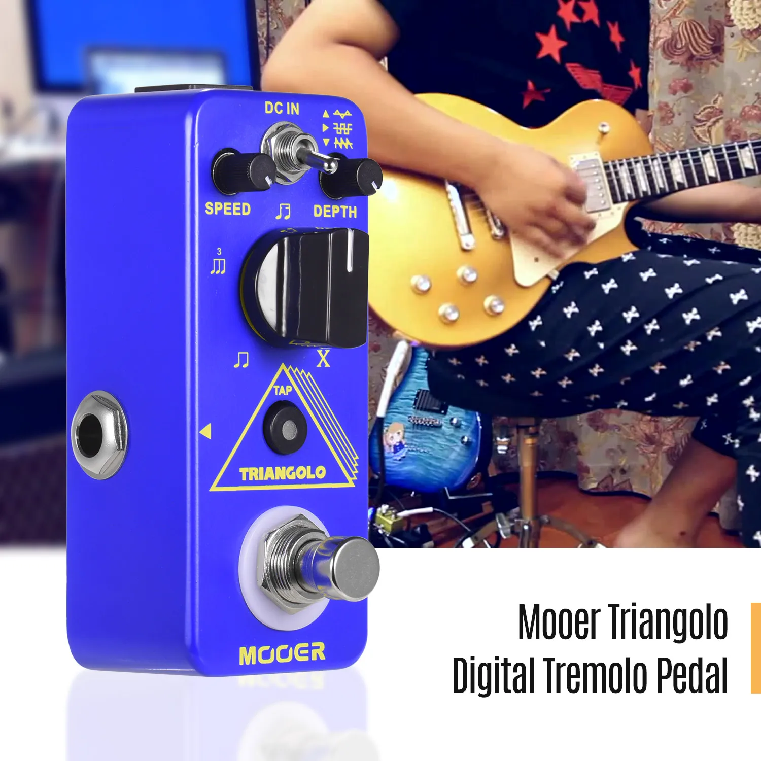 Mooer Triangolo цифровой тремоло педаль эффектов для электрогитары True Bypass микро серии компактная педаль аксессуары для гитары