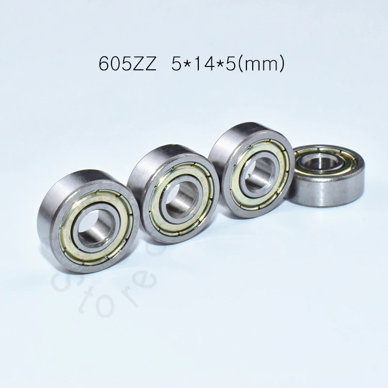 

Подшипник из углеродистой стали 605 605ZZ 5*14*5 (мм), 10 шт., металлические герметичные высокоскоростные детали механического оборудования