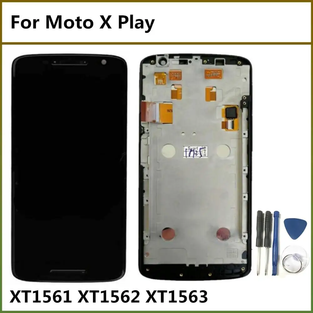 ЖК экран 5 дюйма для Motorola X Play XT1561 XT1562 XT1563 сенсорный дисплей с рамкой дигитайзер в