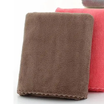 

High-Density Coral Velvet Towel Bath Towel Gift Decals Cut Edge Wipes Microfiber Car Wipes Coffee Towels For Car Auto Wash