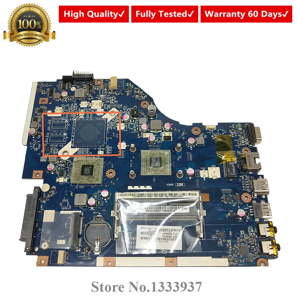 Материнская плата для ноутбука acer Aspire 5253 P5WE6 LA-7092P MBNCV02001