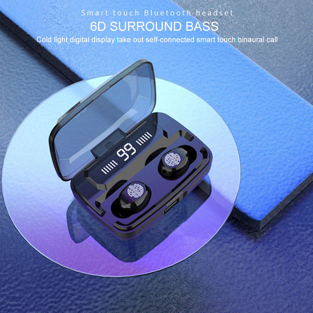 Tkey, беспроводной Bluetooth 5,0, наушники, новинка, F9 TWS, наушники, глобальная Спортивная беспроводная гарнитура, светодиодный дисплей, 3500 мАч, внешний аккумулятор