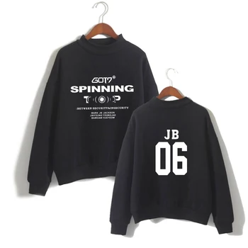 

Korea Hip Hop Group GOT7 2D high collar sweatshirt Women men long-sleeved sweatshirt trend casual street high collar