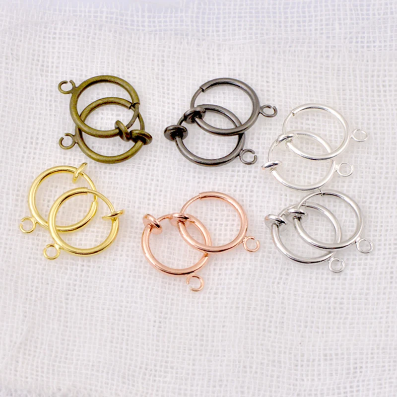 

WIWI 10Pcs/lot Invisible DIY Ear Lips Nose Clip Without Piercing Clip Earrings For Men Women Unisex Punk Round Elegant Jewelry