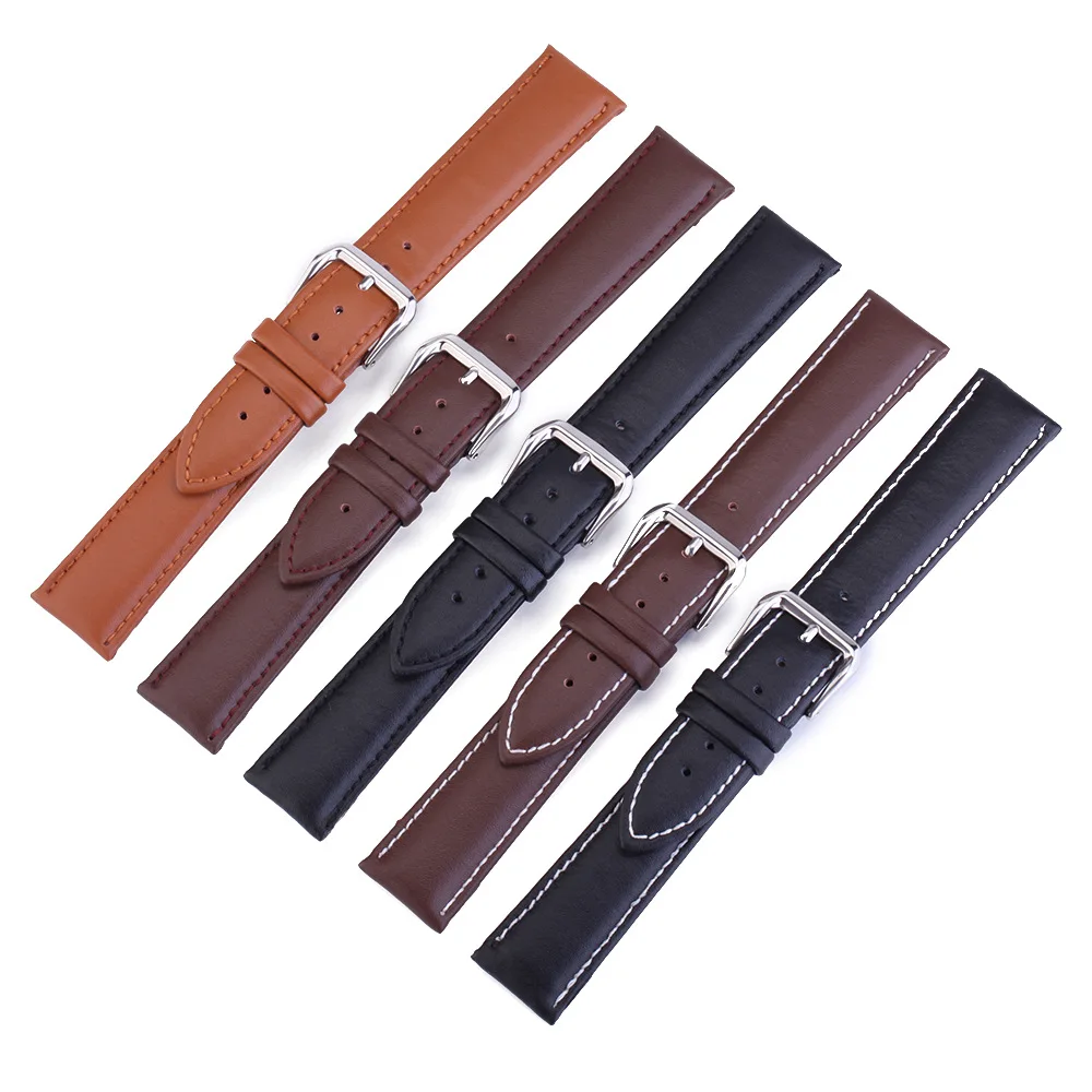 

Yobokies 20 mm Leather Watch band/Straps for Multiple Colors Watch accessories Wristband