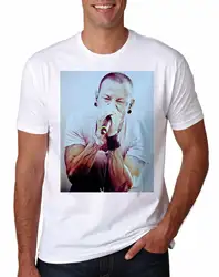 Футболка с принтом Рип Честера Linkin Park футболка M RIP унисекс для мужчин рок для мужчин и женщин унисекс модная футболка Бесплатная доставка