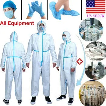 

USA CE REUSABLE COVERALL SAFETY CLOTHING SURGICAL MEDICAL PROTECTIVE OVERALL SUI