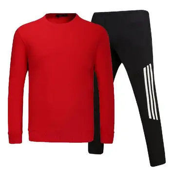 

Men's O Neck Gym TrackSuit Sport Jacket Coat Suit Set Trousers Jogging Bottom Top Sweatsuits Blazer Train track suit Strips