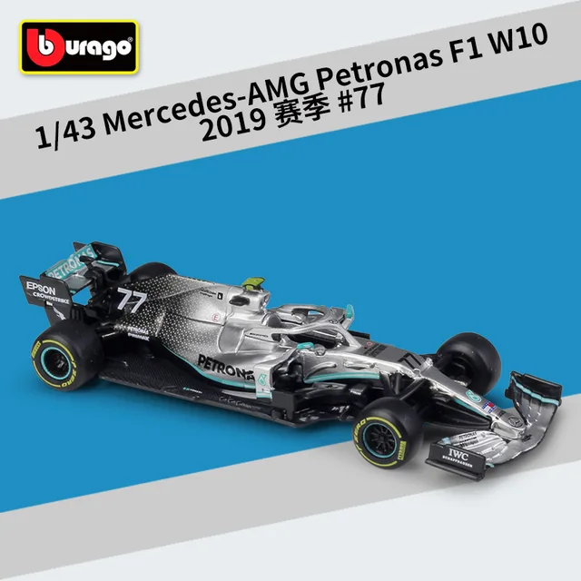 Bburago 1:43 2021 F1 Red Bull Racing RB16B 33# Max Verstappen 11# Sergio Perez Formula one Simulation alloy super toy car model W10-77