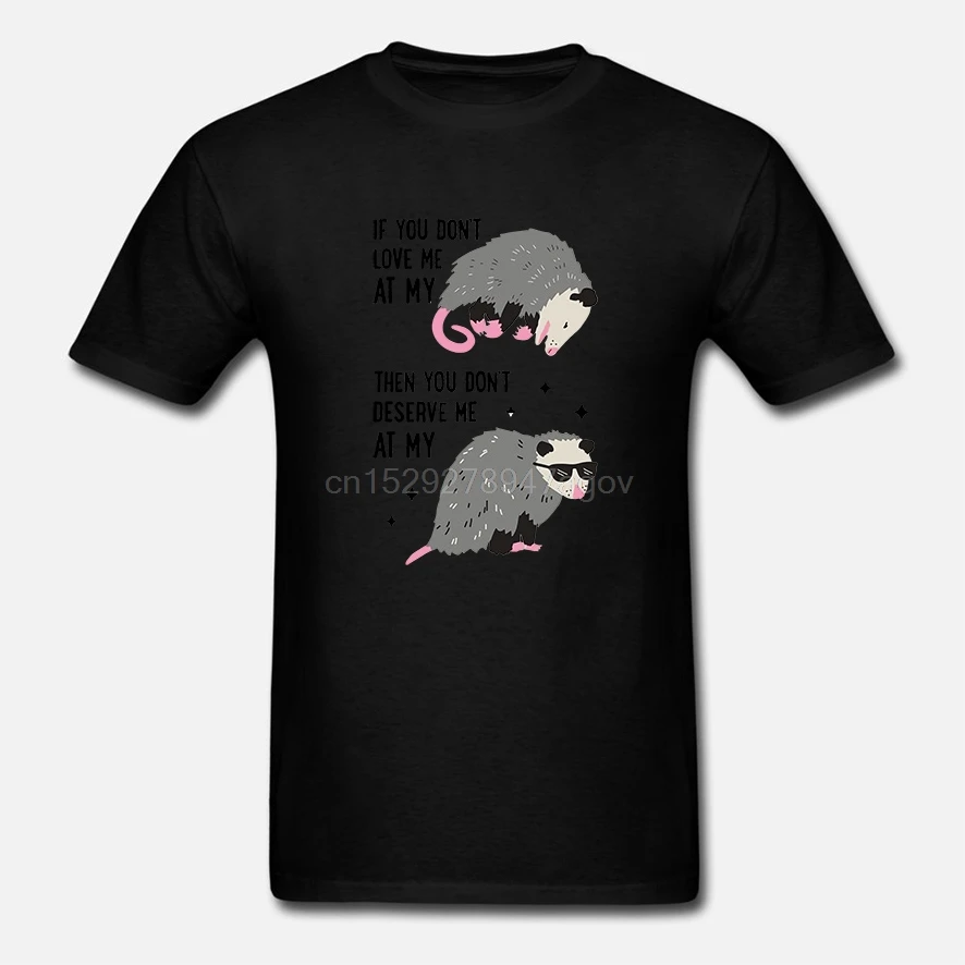 Если вы не любите меня в моем худшем то заслуживаете лучшем Opossum Мужская футболка