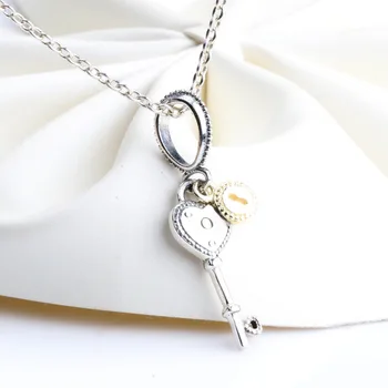 

Authentic 925 Sterling Silver Charm New Creative Key Fashion Pendant Fit Pandora Women Bracelet & Necklace Diy Jewelry