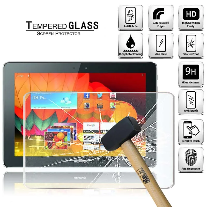 

Tablet Tempered Glass Screen Protector Cover for Huawei Mediapad 10 FHD Tablet Computer Anti-Scratch Explosion-Proof Screen