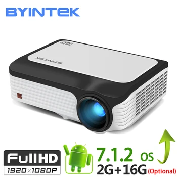 

70% BYINTEK M1080 Smart Mini Projector,Android 7.1 (2GB+16GB), Wifi FULL HD 1080P 1920x1080 Portable Video LED Home For Netflix