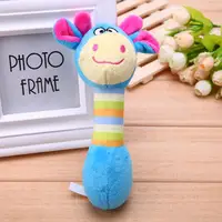 Cute Pet Dog Toys Chew Squeaker Animals Pet Toys Plush Puppy Honking Squirrel For Dogs Cat Chew Squeak Toy Dog Goods 2