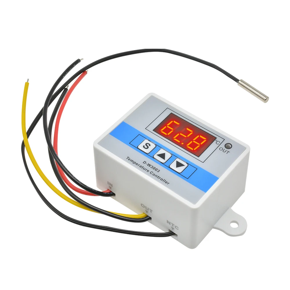 AC110V 220V W3001 XH-W3001 цифровой термостат для контроллер температуры для инкубатора DC 12V 24V терморегулятор тестер температуры - Цвет: W3003 12V