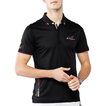 

2020 Summer Short Sleeve Men Polo Shirt Strech Mercerized Cotton Casual Polos Breathable Embroidery POLO Mens Best Size M-4XL