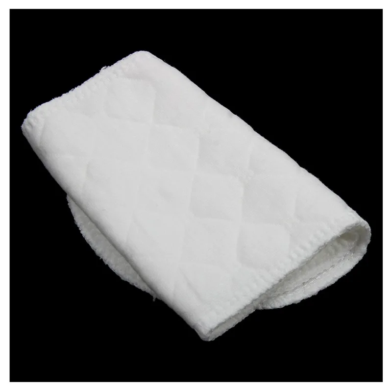 Многоразовые мягкие детские подгузники ткань пеленки вставки 3 слоя 100% Хлопок Моющиеся белые