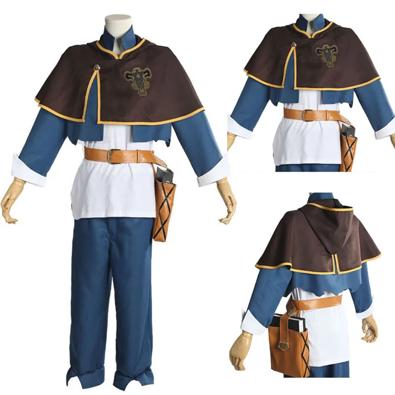Anime Black Clover Asta Cosplay Costumes Cloak Halloween Asta Cos Coat 