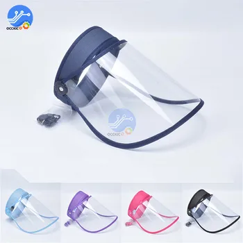 

Face Shield Mask Safety Protection Anti saliva Splash-proo Dust-proof Head-mounted Transparent Mask Face Shield Adjustable