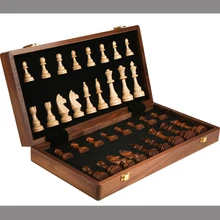 Checkers Chess Plate Gifts Foldable Vintage Chess Set Handmade Board Wood Luxury Japanese Big Juegos De Mesa Entertainment QXF5