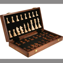 Checkers Chess Plate Gifts Foldable Vintage Chess Set Handmade Board Wood Luxury Japanese Big Juegos De Mesa Entertainment QXF5