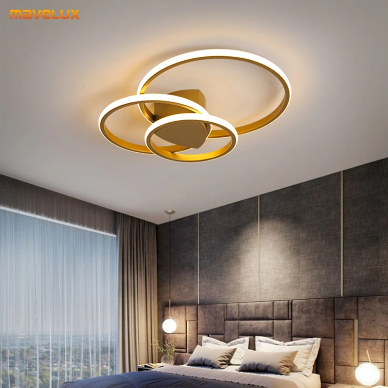 hanging chandelier 1/2/3 Rings Aluminum Chandeliers Ultra Thin For Dining Room Kitchen Studyroom Foyer Coffee Hall Bedroom Indoor Simple LED Lamps wood chandelier