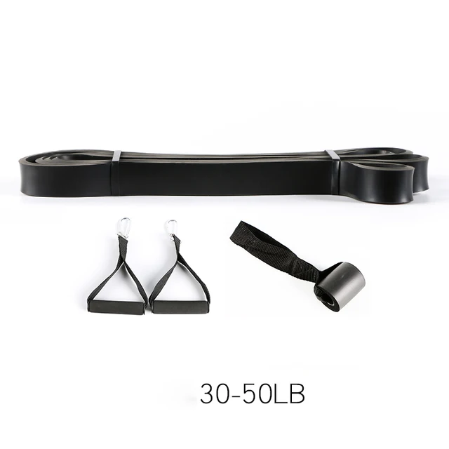 Resistance Bands 208cm 41" Fitness Rubber Pull Up Crossfit Power Latex Expander Hanging Yoga Loop Band with Door Latch Handle 2