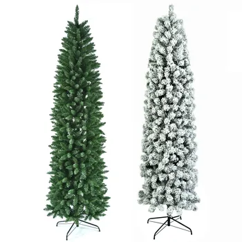 

7.5ft Pvc Flocking Christmas Tree Desktop Encryption Christmas Tree popular home Christmas decoration new